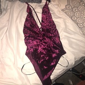 velvet onesie never worn